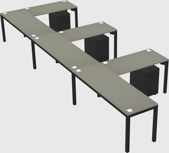 L-shaped desk