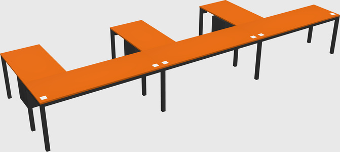 L-shaped desk