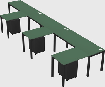 L-shaped desk