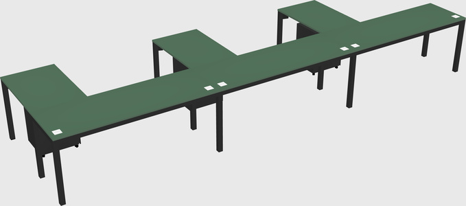 L-shaped desk