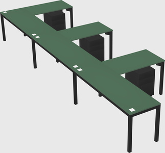 L-shaped desk