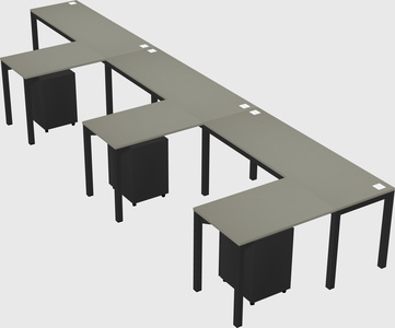 L-shaped desk