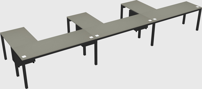L-shaped desk