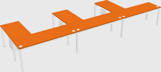 L-shaped desk