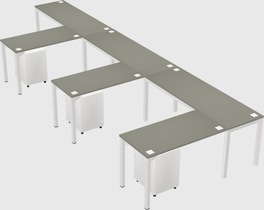 L-shaped desk