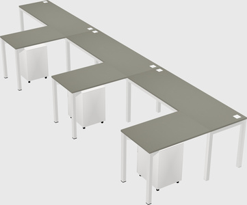 L-shaped desk