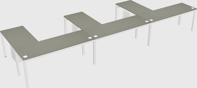 L-shaped desk