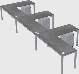 L-shaped desk
