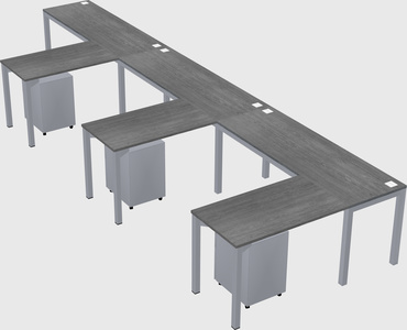 L-shaped desk