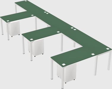 L-shaped desk