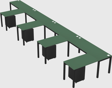 L-shaped desk