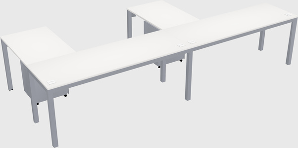 L-shaped desk