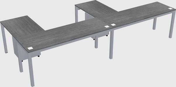 L-shaped desk