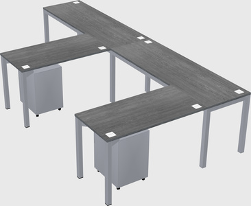 L-shaped desk