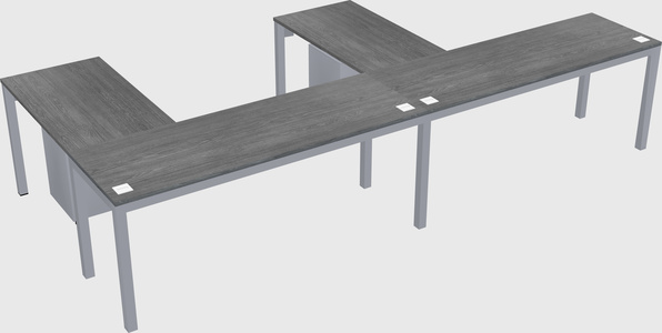 L-shaped desk