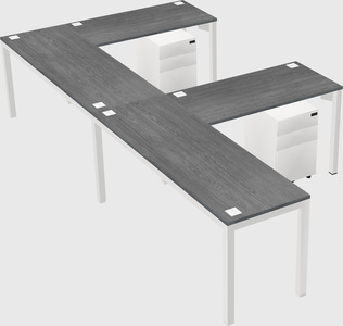 L-shaped desk