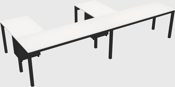 L-shaped desk