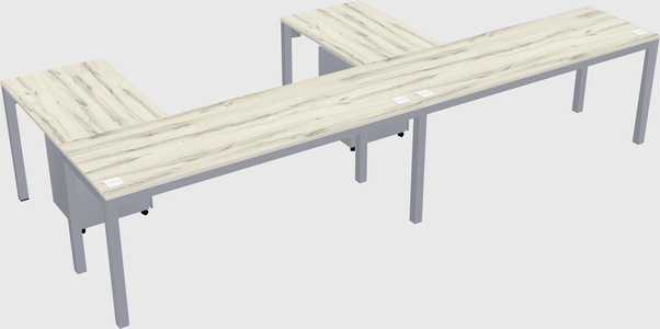 L-shaped desk