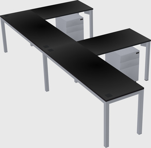 L-shaped desk