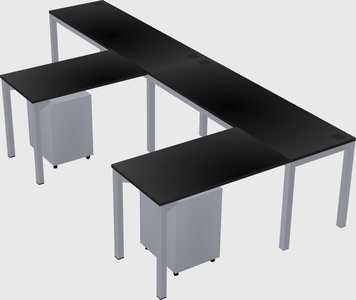 L-shaped desk