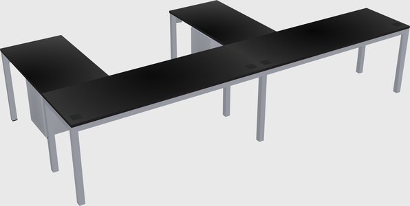 L-shaped desk