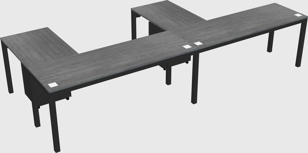 L-shaped desk