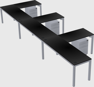 L-shaped desk