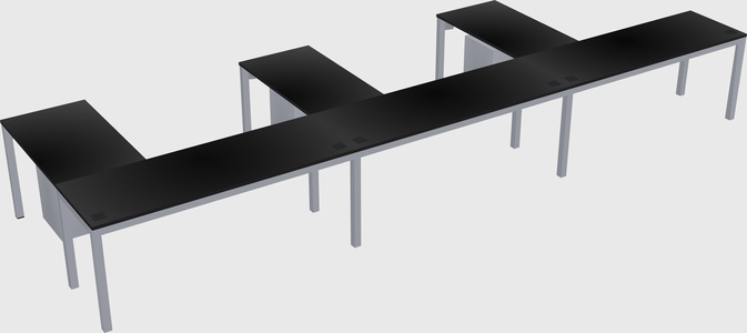 L-shaped desk