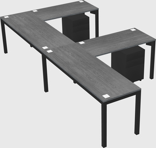 L-shaped desk