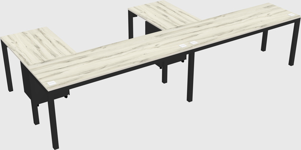 L-shaped desk