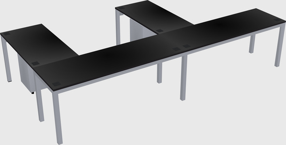 L-shaped desk