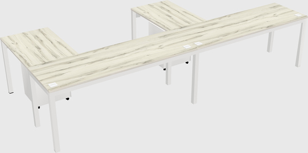 L-shaped desk