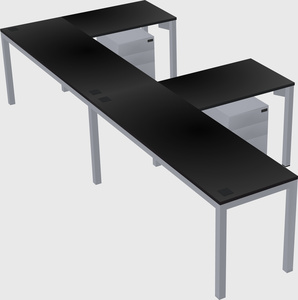 L-shaped desk
