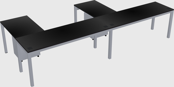 L-shaped desk