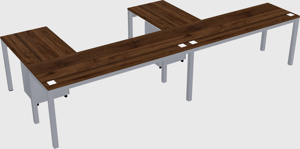 L-shaped desk