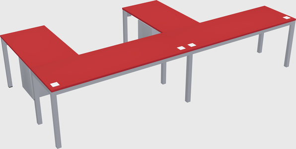 L-shaped desk