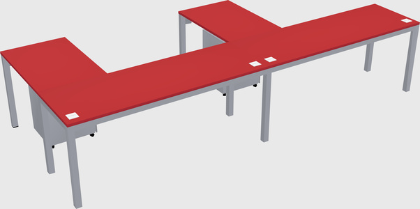 L-shaped desk