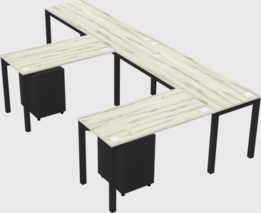 L-shaped desk