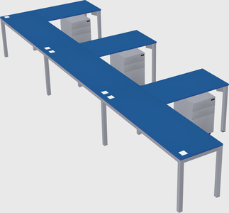 L-shaped desk
