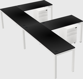 L-shaped desk