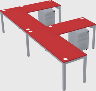 L-shaped desk