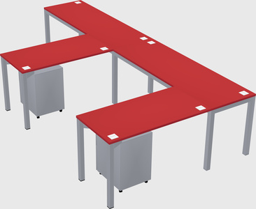 L-shaped desk