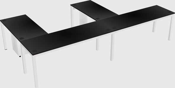 L-shaped desk