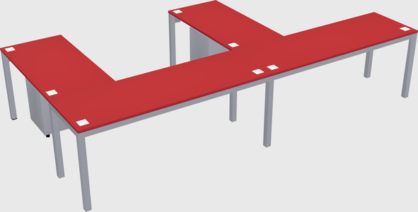 L-shaped desk
