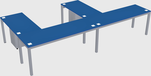 L-shaped desk