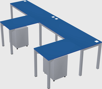 L-shaped desk