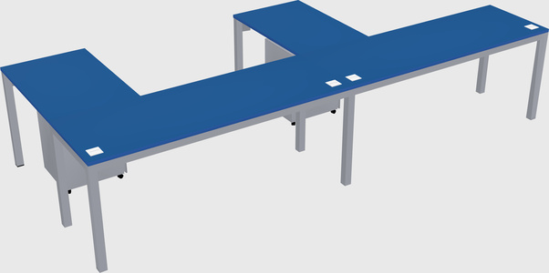 L-shaped desk
