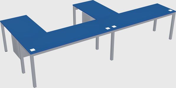 L-shaped desk