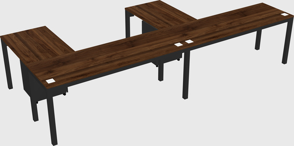 L-shaped desk