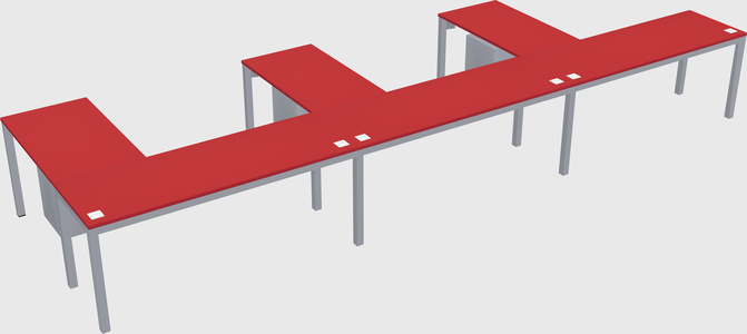 L-shaped desk